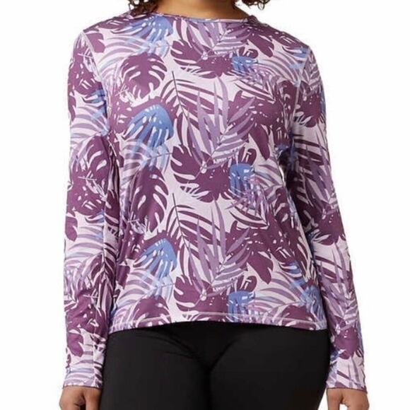 32 Degree's Women's Sun Tee Long Sleeve Purple Size XL NWT - Picture 6 of 8